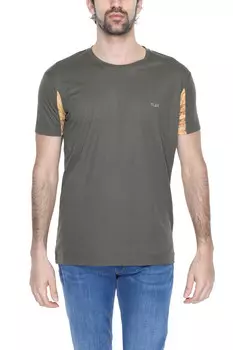 Футболка мужская ALVIERO MARTINI 1a CLASSE с отделкой рукавов, зеленый