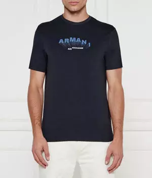 Футболка мужская Armani Exchange облегающая, синий