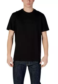 Футболка мужская Armani Exchange однотонная, черный
