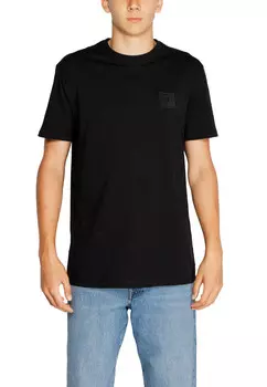 Футболка мужская Armani Exchange однотонная, черный