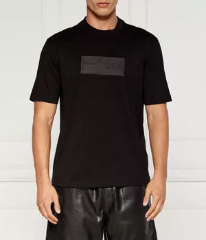 Футболка мужская Armani Exchange Regular Fit с логотипом, черный