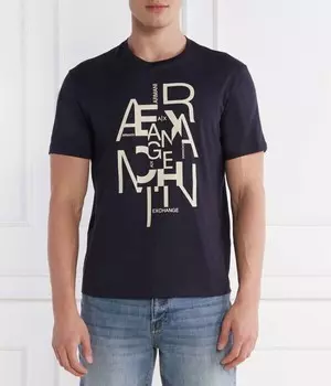 Футболка мужская Armani Exchange с буквами, синий