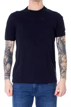 Футболка мужская Armani Exchange с фирменным принтом, синий