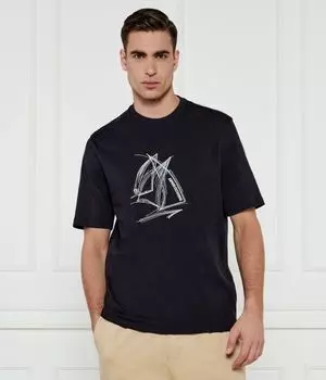 Футболка мужская Armani Exchange с графическим принтом, черный