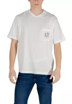 Футболка мужская Armani Exchange с карманом, белый