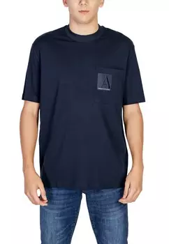 Футболка мужская Armani Exchange с карманом, синий
