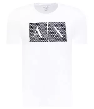 Футболка мужская Armani Exchange с логотипом, белый