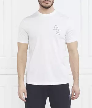 Футболка мужская Armani Exchange с логотипом бренда, белый