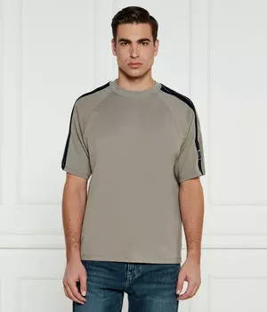 Футболка мужская Armani Exchange с полосками на рукавах, зеленый