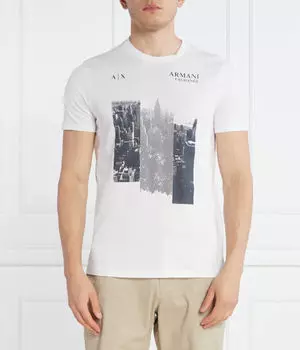 Футболка мужская Armani Exchange с принтом, белый