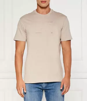 Футболка мужская Armani Exchange с принтом, бежевый