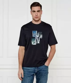 Футболка мужская Armani Exchange с принтом, черный