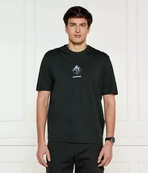 Футболка мужская Armani Exchange с принтом, темно-зеленый
