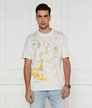 Футболка мужская Armani Exchange с узором, белый