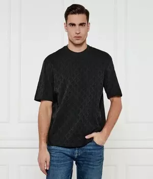Футболка мужская Armani Exchange с узором, черный