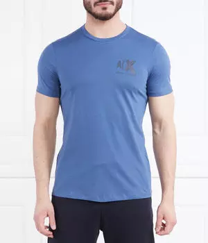 Футболка мужская Armani Exchange стандартного кроя хлопковая, синий