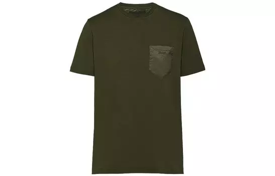 Футболка мужская армейского зеленого цвета Prada, зеленый