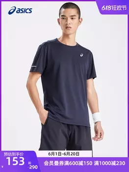 Футболка мужская Asics с короткими рукавами, темно-синий