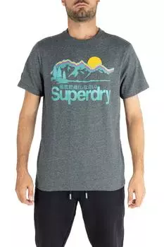 Футболка Мужская ASPHALT GRIT SUPERDRY, серый