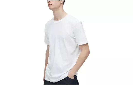 Футболка мужская белая -00 Uniqlo, белый