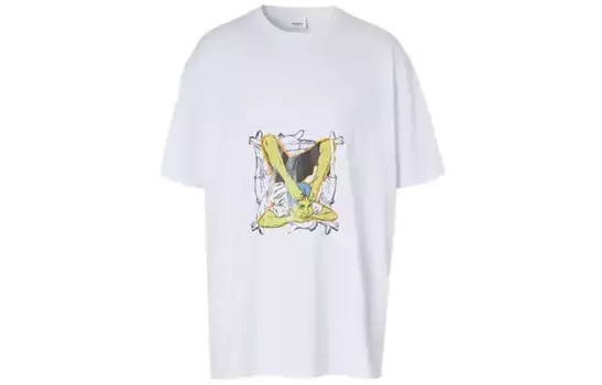 Футболка мужская белая Burberry, белый