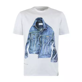 Футболка мужская белая Calvin Klein, белый