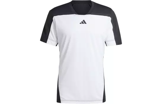 Футболка мужская белая/черная Adidas, белый/черный