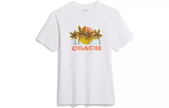 Футболка мужская белая Coach, белый