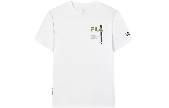 Футболка мужская белая Fila, цвет Jade White