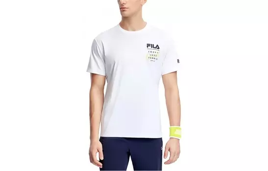 Футболка мужская белая Fila, цвет Jade White