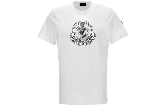 Футболка мужская белая Moncler, белый