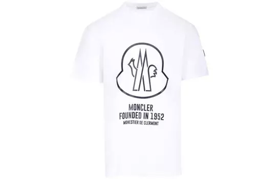 Футболка мужская белая Moncler, белый