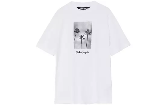 Футболка мужская белая Palm Angels, белый