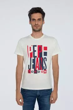 Футболка Мужская Белая Pepe Jeans, белый