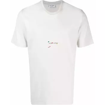 Футболка мужская белая Saint Laurent, белый