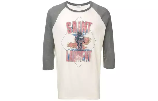 Футболка мужская белая Saint Laurent, белый