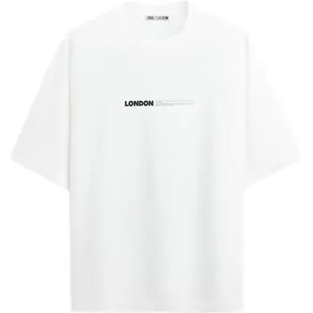 Футболка мужская белая Zara, белый