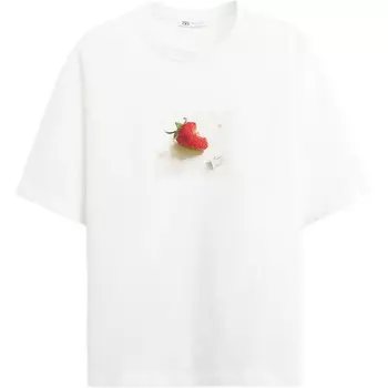 Футболка мужская белая Zara, белый