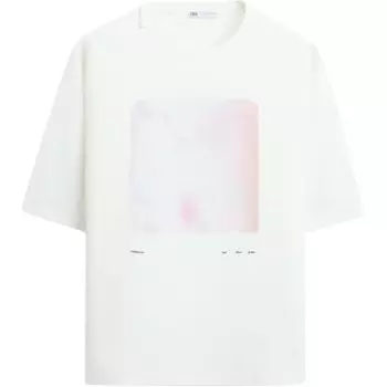 Футболка мужская белая Zara, белый