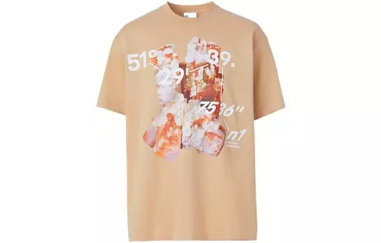 Футболка мужская бежевая Burberry, бежевый