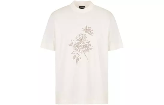 Футболка мужская бежевая Emporio Armani, бежевый