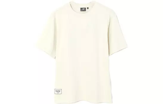 Футболка мужская бежевая New Balance, цвет Apricot Cream