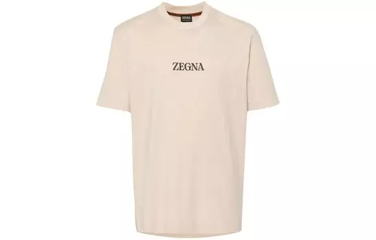 Футболка мужская бежевая Zegna, бежевый