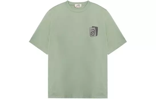 Футболка мужская бирюзовая Hermes, голубой