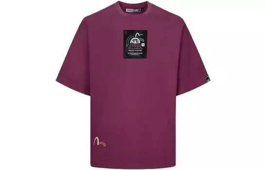 Футболка мужская бордовая Evisu, цвет Burgundy