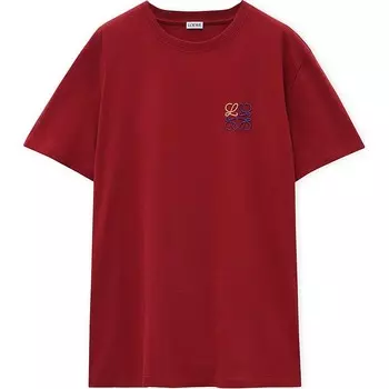 Футболка мужская бордово-красная Loewe, красный