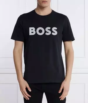 Футболка мужская Boss Green хлопковая, черный