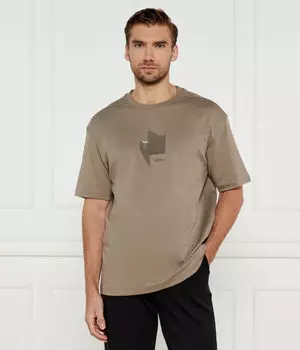 Футболка мужская Boss Green Mirror Relaxed Fit, бежевый