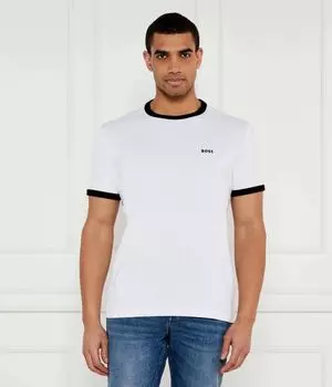 Футболка мужская Boss Green с контрастными деталями, белый