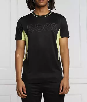 Футболка мужская Boss Green с контрастными деталями, черный